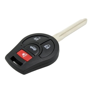 Teljesen programozható autókulcs 3+1 gomb, kompatibilis Nissan X-Trail, Senta, Versa, Altima, Infiniti FX35, 45 modellekkel – chip ID46, 433Mhz, FCCID CWTWB1U751 / CWTWB1U816