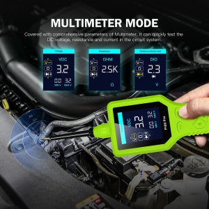 imagine promo tester P100 Pro conectat la instalatia auto