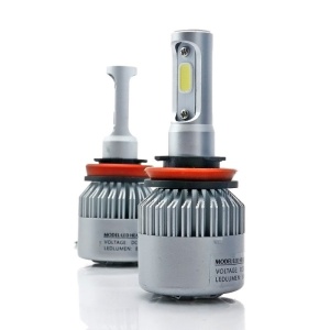 Set LED S2 H11/H8/H9, lumina alba rece, 36W, 4000lm, rezistenta la vibratii