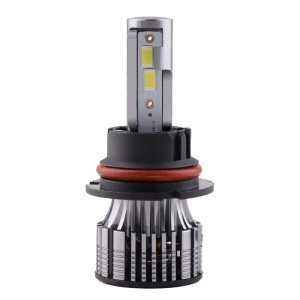 2 db Techstar® V8 Auto LED-es készlet, 9007, 120 W, 12-24 V, 15000 lumen, 6000 K, sugárszög 360°, CSP 3570, Canbus, alumínium radiátor, hűtéstechnika, ezüst - Img 4