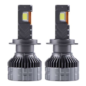 2db Auto LED Techstar® P18, H7, 300W, 45000 lumen, 6500K, 12-24V, sugárszög 360°, CSP 4575, Canbus, alumínium radiátor, hűtéstechnika, ezüst