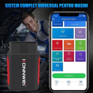 Conectare tester auto Konnwei Kdiag la aplicatie smartphone