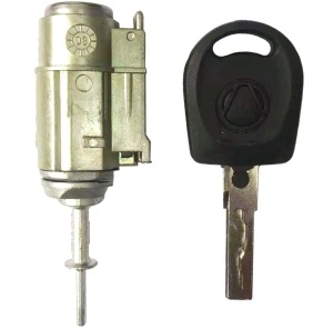 Bal oldali első ajtózár hengerzárbetét Techstar kulccsal, kompatibilis az Audi A6 C5 / Allroad / S6 (1997–2005) modellekkel, OE kód: 4B1837063A (egyenértékű: 4B1837063)