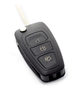 Carcasa cheie Ford tip briceag 3 butoane compatibila Mondeo Focus S-Max Galaxy C-Max Transit Connect – design fata cu butoane