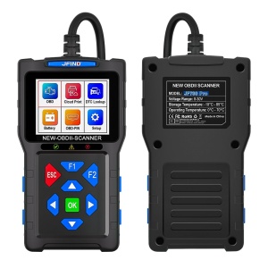 tester auto JF700 Pro vedere fata si spate cu mufa OBD2