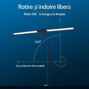Functii si moduri de iluminare lampa LED birou Techstar