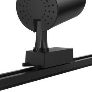spot LED negru Techstar Tracklights tip L 30W montat pe sina aluminiu negru