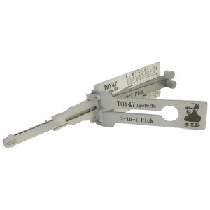 Lishi TOY47 v3 original pick decoder Toyota vedere unghiulara