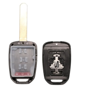Carcasa cheie auto Techstar compatibila Honda Accord Civic CR-V Pilot Fit, lama metalica si butoane 4 functii
