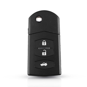 Carcasa cheie auto Techstar compatibila Mazda 2 3 5 6 RX-8 MX-5, 3 butoane, forma rotunjita