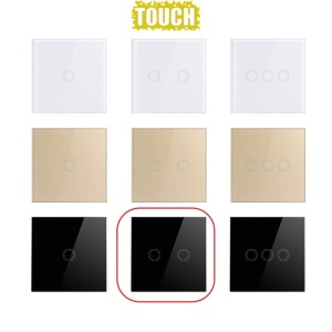 gama culori intrerupator touch techstar negru gold alb