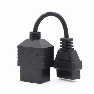 Adaptor Toyota 17 pini la OBD2 16 pini, cablu flexibil cu mufe negre