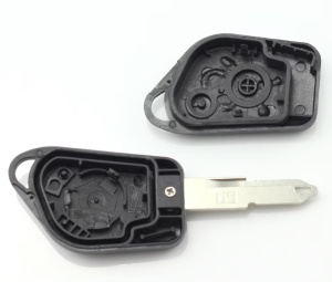carcasa cheie techstar 2 butoane suport baterie compatibila peugeot 206 207 307 407
