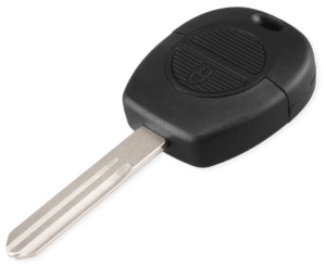 Techstar 2 gombos klasszikus autókulcs tok A33 pengével Nissan Almera, Micra, Primera, X-Trail, Juke modellekhez
