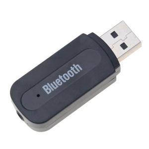 Techstar A2DP USB audió vevő, Bluetooth adapter, 3,5 mm -es jack, AUX adó, fekete - Img 8