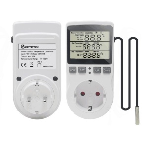 Priza termostat Techstar KT3100 cu afisaj LCD si functii de programare