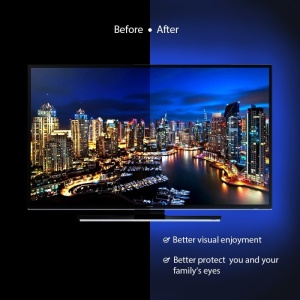 Techstar LED Szalag, Többszínű, USB, 5050 RGB, Rugalmasan díszített külső belső, 1M vízálló távirányítóval - Img 2