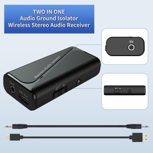 Adaptor audio portabil Techstar M29 – vedere completă cu accesorii incluse