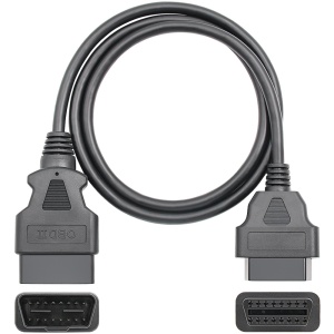 Techstar OBD2 hosszabbító kábel 100 cm, 16 tűs apa-nő 26AWG