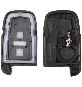 Techstar összecsukható autókulcs ház kompatibilis Hyundai Sonata, Azera, Genesis Coupe, ix35, i30, i45 és Kia Forte, Sportage, K2, K5, 2 gomb, penge HYN14 balra, elektronika nélkül. - Img 3