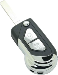 Techstar Penge típusú autókulcs tok 2 gombbal, Citroen DS3, C3, VA2 pengével kompatibilis
