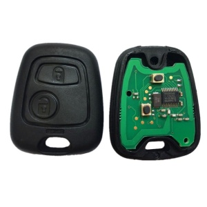 Placa electronica si carcasa cheie Peugeot VA2, 2 butoane