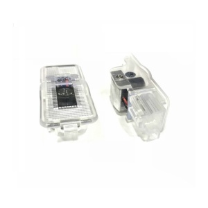 Set iluminat portiere Peugeot - Embleme LED cu sigla mărcii, 2 unități incluse