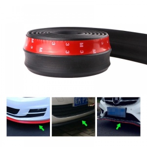 Banda cauciuc protectie spoiler montata pe bara auto