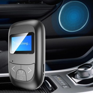 adaptor bluetooth auto Techstar T14 cu afisaj LCD si port AUX