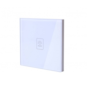 8. Vedere laterala intrerupator touch alb Techstar TG02 pentru 1 faza