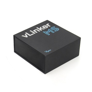 Vgate vLinker MS – vedere mică frontală pe fundal alb