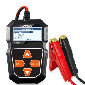 ecran tester kw208 cu valorile testului de pornire si incarcare