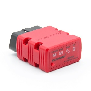 KONNWEI KW902, Mini ELM327, Bluetooth 5.0, OBD2, Android és Windows PC-vel kompatibilis, autódiagnosztikai és kiolvasó eszköz, piros