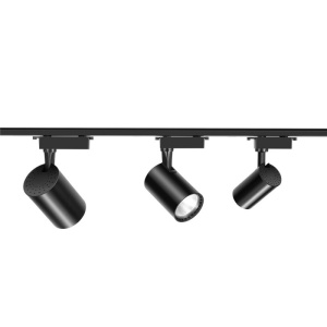 sina neagra cu patru spoturi LED Techstar Tracklights tip L 30W corp aluminiu
