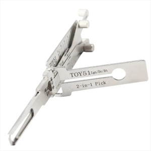 Lishi eredeti TOY51 (TOY5) 2 az 1-ben autós szerszám dekóder – Válasszon és dekódoljon yala, gyújtás, ajtók, csomagtartó, kompatibilis a Toyota, Peugeot, Citroen, Renault, Opel autókkal