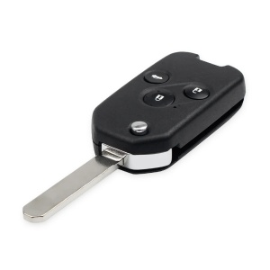Összecsukható autókulcs ház, kompatibilis a Honda Accord, Civic, CR-V, Pilot, Fit, 3 gomb, pengével, elektronika nélkül. - Img 2