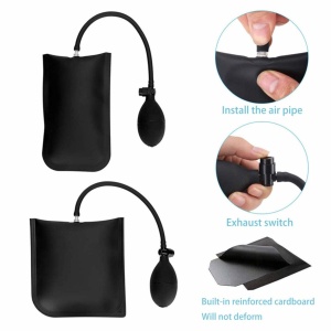 Set accesorii: geanta, 2 perne pneumatice, cârlige, tije, unelte plastic