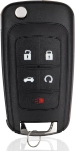 telecomanda cheie auto cu 4+1 butoane programabila si cip id46 pentru chevrolet
