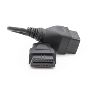 Adaptor Renault camion pentru diagnoză, 12 pini la OBD2, vedere din spate