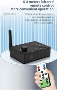 Convertor Audio Digital la Analog Techstar – vedere laterala cu antena ridicata