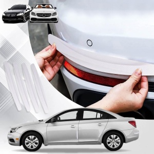montaj banda protectie auto alba techstar pe bara spate masina