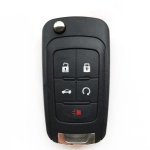 Techstar® Opel/Chevrolet/Vauxhall kulcstartó: Spark, Cruise, Corsa, Astra, Insignia, Sapphire, 5 gomb