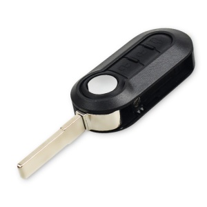 Techstar® teljes autó kulcs, 3 gombos, Fiat, 500, Large, Point, ID46, 433Mhz, PCF7946, Delphi