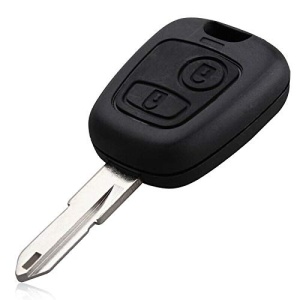 Techstar 2 gombos autókulcs tok éles pengével CP206 – kompatibilis a Peugeot 206, 307, 308, 207 modellekkel