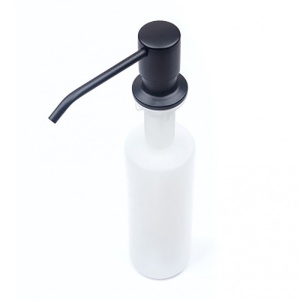 Dozator detergent incorporabil negru cu rezervor alb, capacitate 300 ml