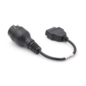 Cablu scurt adaptor Iveco 38 pini la OBD2 16 pini, conectori evidențiați
