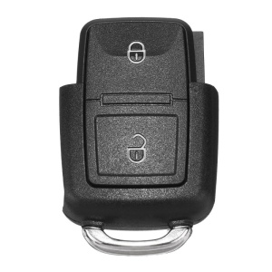 Techstar Autó kulcstok, 2 + 1 gombos, Volkswagen Passat, Polo, Golf, Touran