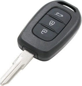 Techstar autós kulcstartó kompatibilis Dacia Logan/Sandero/Duster/Dokker/Lodgy + Renault Trafic, 3 gomb, VAC102 penge, fekete - elektronika nélkül - Img 2