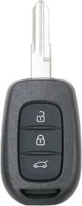 Techstar autós kulcstartó kompatibilis Dacia Logan/Sandero/Duster/Dokker/Lodgy + Renault Trafic, 3 gomb, VAC102 penge, fekete - elektronika nélkül - Img 4