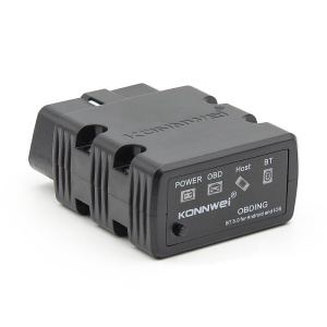 Techstar KONNWEI KW902 Autódiagnosztikai olvasó eszköz, Mini ELM327, Bluetooth 5.0, OBD2, Android és Windows PC-vel kompatibilis, fekete